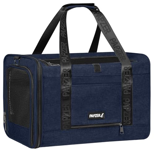 Cat Carrier for Travel (Navy / 18.0"L x 11.0"W x 11.0"H)