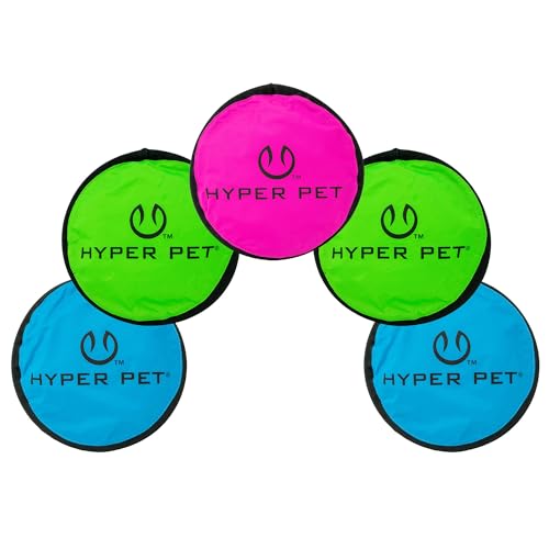 Flippy Flopper Flying Disc Soft Dog Toy 9 Inch (9" Pack of 5)