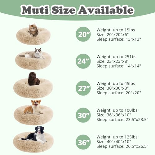 Dog & Cat Bed (20" / Off - White)