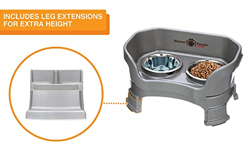 Neater Feeder Deluxe Mess (Small + Standard Bowl / Gunmetal)