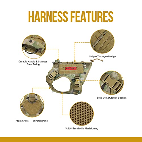 Tactical Dog Harness with Handle No (XX-Small / Multi-colored)