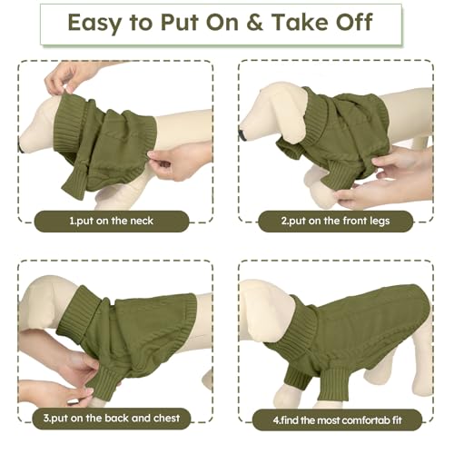 XL Dog Sweater (X-Large / Olive Green)