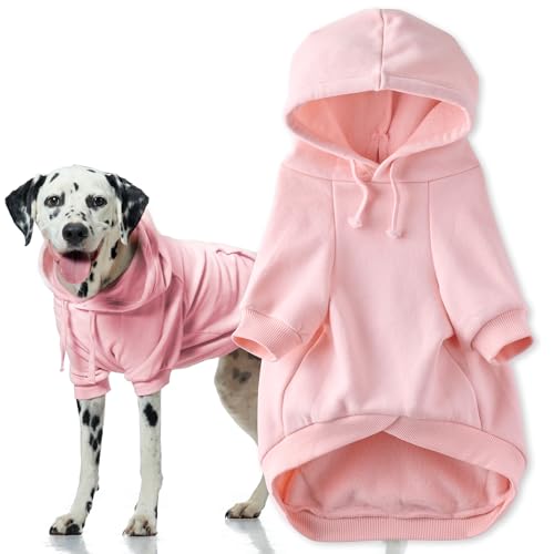 Rocky II Dog Hoodie (Pink / X-Small (5-12 lbs))