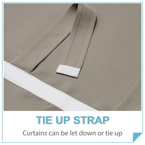Blackout Door Curtains 80 inch Length (Sand / 26"W x 80"L (Pack of 1))