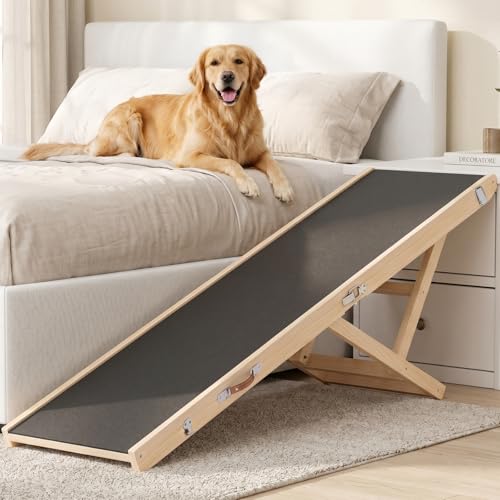 Foldable Dog Ramp for High Beds & SUVs (63"L x 16.7"W x 2.4"H)