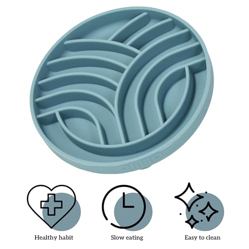 Slow Feeder Dog Bowl (Light Blue)