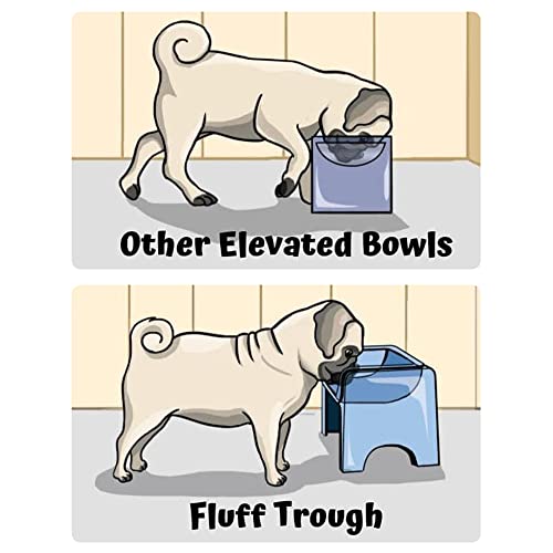 Elevated Slow Feeder Dog Bowls (Grey)