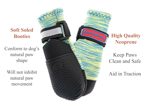 All Weather Neoprene Paw Protector Dog Boots with Reflective Straps in 5 Sizes! (Small)