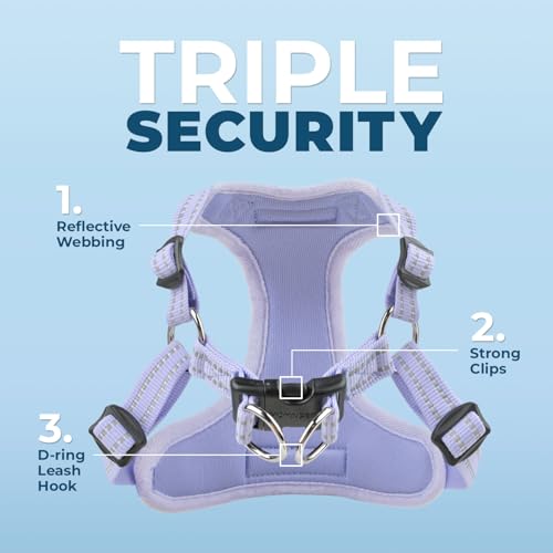 Voyager Step in Flex Adjustable Dog Harness (Harness (Lavender) / XL)