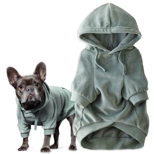 Cooper II Dog Hoodie (Sage / Small (10-25 lbs))