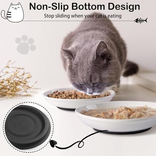 Cat Food Bowl (Shallower-3 Pack)