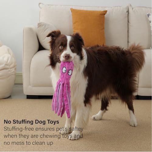 2 Pack Octopus Dog Toys (Blue+Purple)