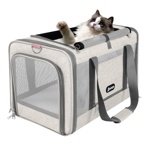 Cat Carrier American Airline Approved 18x11x11 (Beige / 18.0"L x 11.0"W x 11.0"H)
