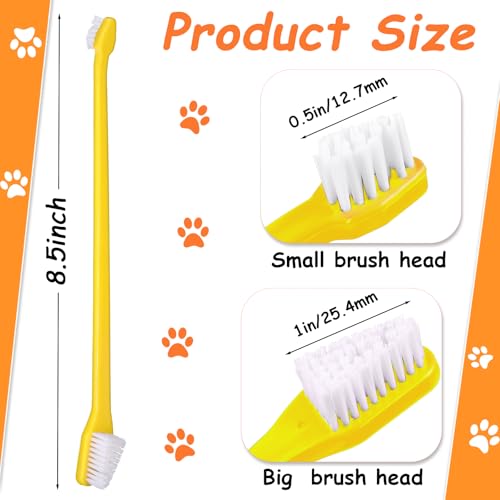 70 Pcs Dog Tooth Brush Dual Headed Pet Toothbrush (Multicolor)