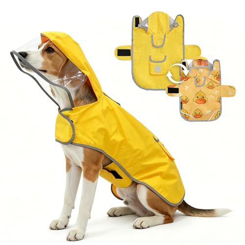 Reversible Dog Raincoat (Yellow / X-Small)