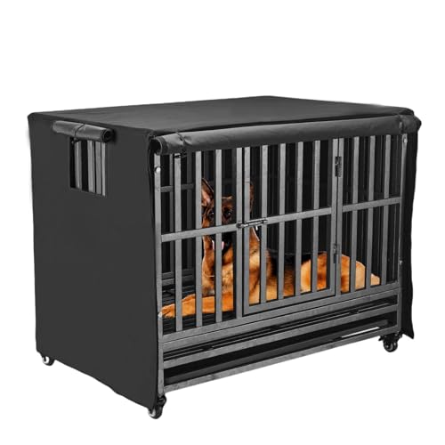 38 inch Heavy Duty Dog Crate Covers Durable 600D Polyester (Fit 38 inch Crate(38.19L x 26.38W x 28.35H inch))