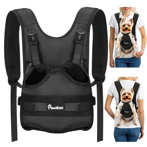 Pet Front Carrier Backpacks for Small Medium Dogs (AA-Black / Small (Pack of 1))