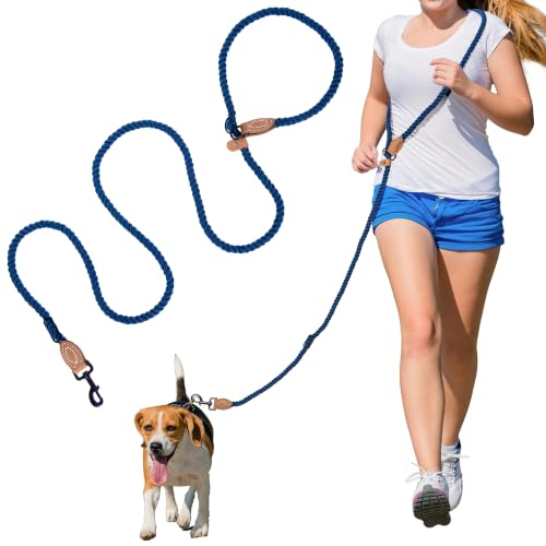 Hands Free Dog Leash (Navy Blue / 7FT Hands Free)