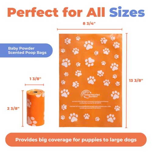 GRS Poop Bags for Dogs (GRS Assorted Colors / 150 Bags)