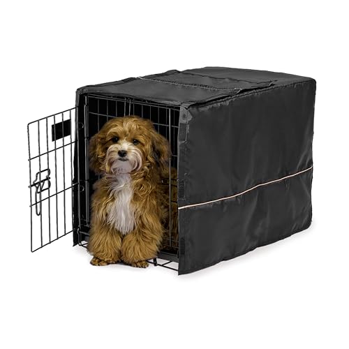 XS Dog Crate Cover (Black / 22.0"L x 13.0"W x 16.0"H)