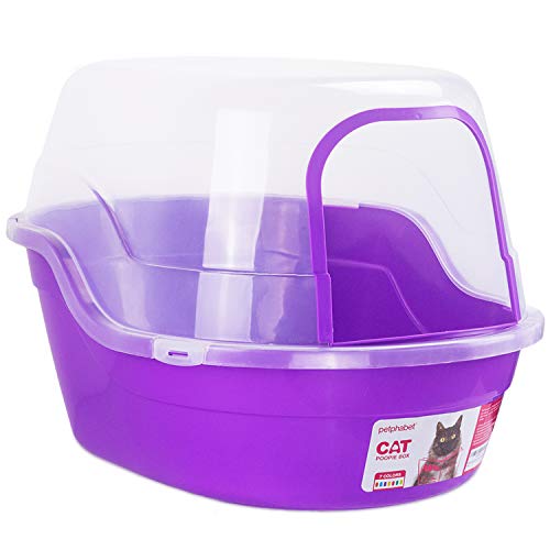 Covered Litter Box (Purple)