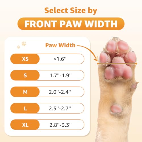 Non Slip Dog Socks to Prevent Licking Paws Double Sided Traction (Small(Pack of 4))