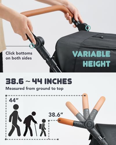 Pet Stroller for Large Dogs up to 110lbs