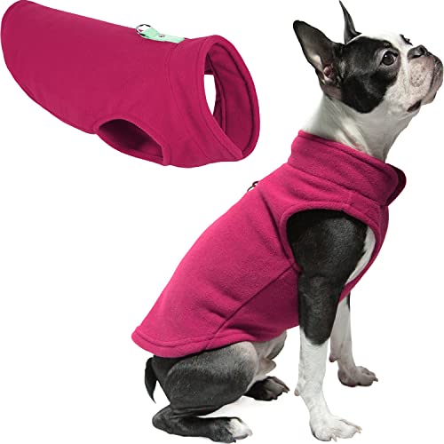 Fleece Vest Dog Sweater (Fuchsia / X-Small (Around 4-lb))