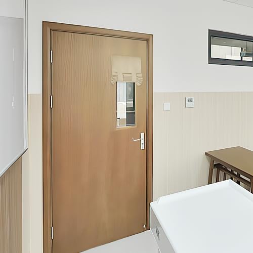 Front Door Window Covering Tie Up Small Sidelight Curtain Blackout (Biscotti Beige / 12"W x 40"L (Pack of 1))
