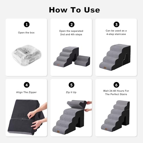 Dog Ramp for High Beds with Tunnel