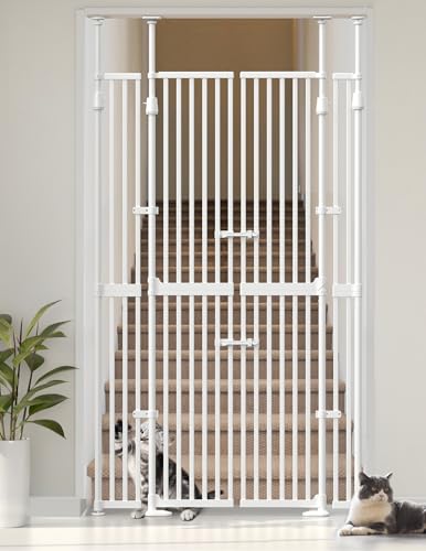 Extra Tall Cat Gate for Doorway (74.8"-90.5" H x 30.3"-47.2" W)