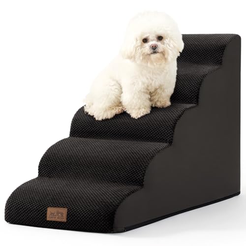 Dog Stairs for Small Dog 22.6" H (Black / Standard:15.7"x33"x22.6")