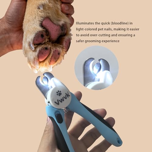 Dog Nail Clippers with Light (Nail Clipper & Brush (Best Value))