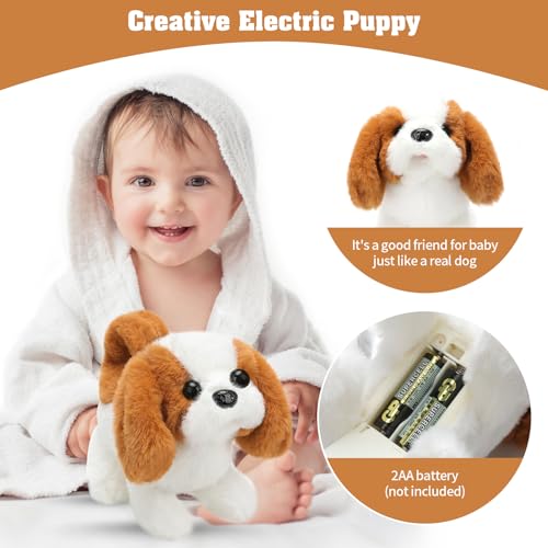 Plush Saint Bernard Toy Puppy Electronic Interactive Dog (Saint Bernard Dog)