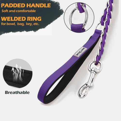 Chain Dog Leash (purple / 7.25FT(80-200lb))