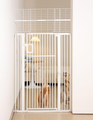 71" Extra Tall Pet Gate (White / 71" Tall, 29-43" Wide)