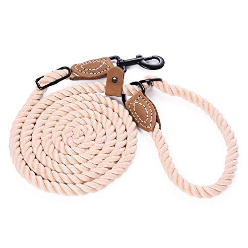 Hands Free Dog Leash (Light Brown / 7FT Hands Free)
