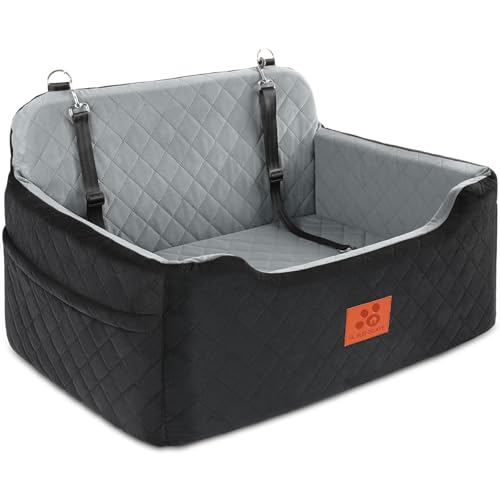 Dog Car Seat for Medium (Black/Grey)
