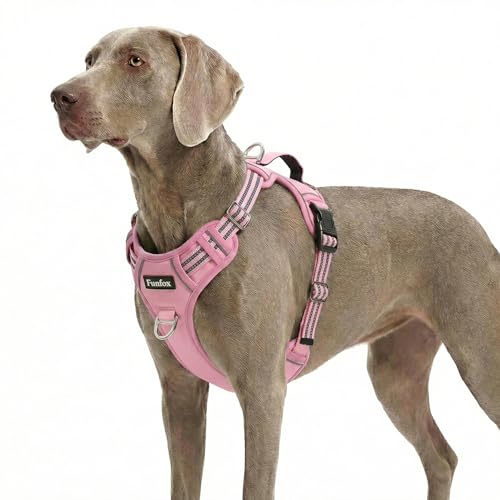 Dog Harness No Pull (Pink / X-Large)
