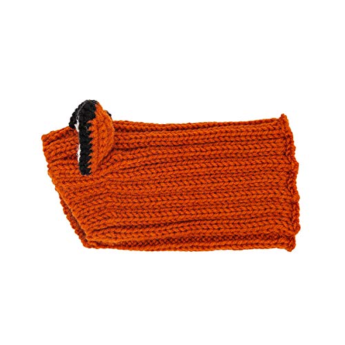 Fox Costume Knit Dog Snood Ear Wrap for Pets (Medium)