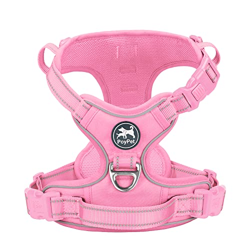 No Pull Dog Harness (S / Light Pink(Matching Trim))