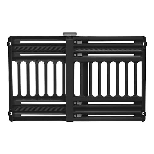 Pet Gate Adjustable Width (Black / 1 Pack)