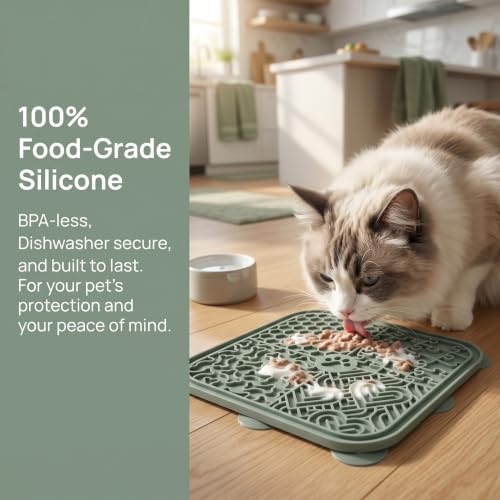 Dog Lick Mat for Anxiety Relief (Blue+Blue)
