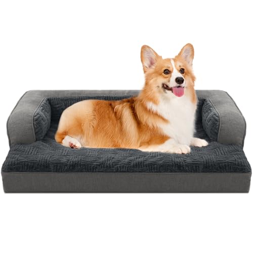 Orthopedic Dog Beds for Large Dogs (Gray / Medium:(31"L x 25"W x 6.5"Th))
