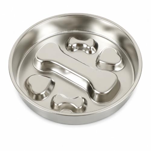 304 Stainless Steel Slow Feeder Dog Bowl