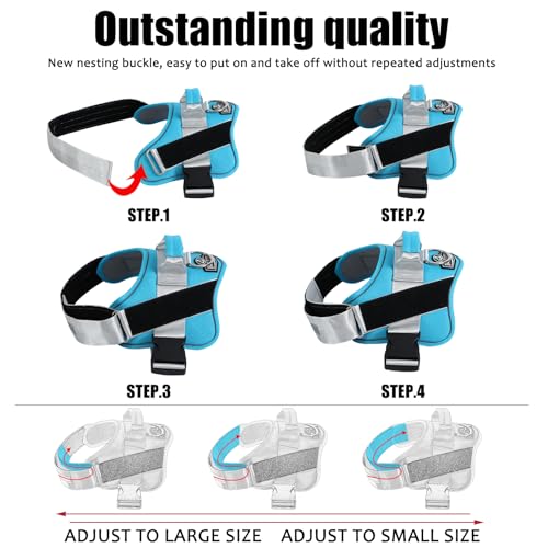 Dog Harness No (Medium (Pack of 1) / OceanicBlue)