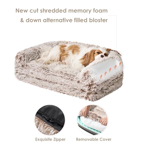Foldable XXL Dog Bed for Large Sized Dog (54x38x7.5(Folded 38x27) / Faded Brown)