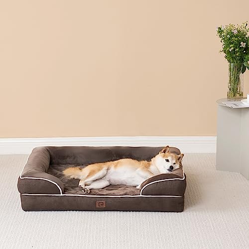 Orthopedic Dog Bed Medium Size Dog (Brown / 30.0"l X 20.0"w X 6.5"th)