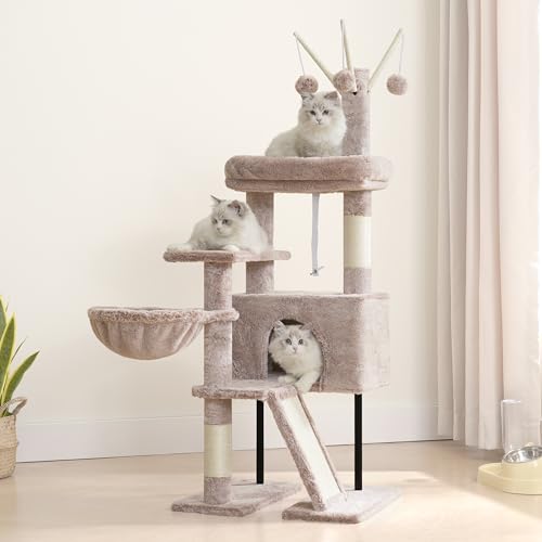 Cat Tree Tower for Indoor Cat (47.24 inches / Muchroom)