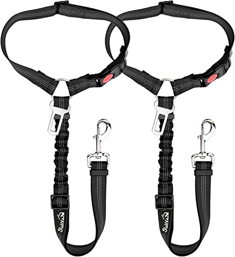 Dog Seat Belt for Car (A.Black)